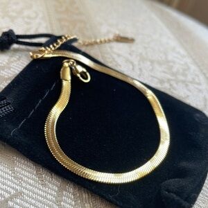 🖤5/$25 bracelet chain gold Karat plating Solid stainless steel JO